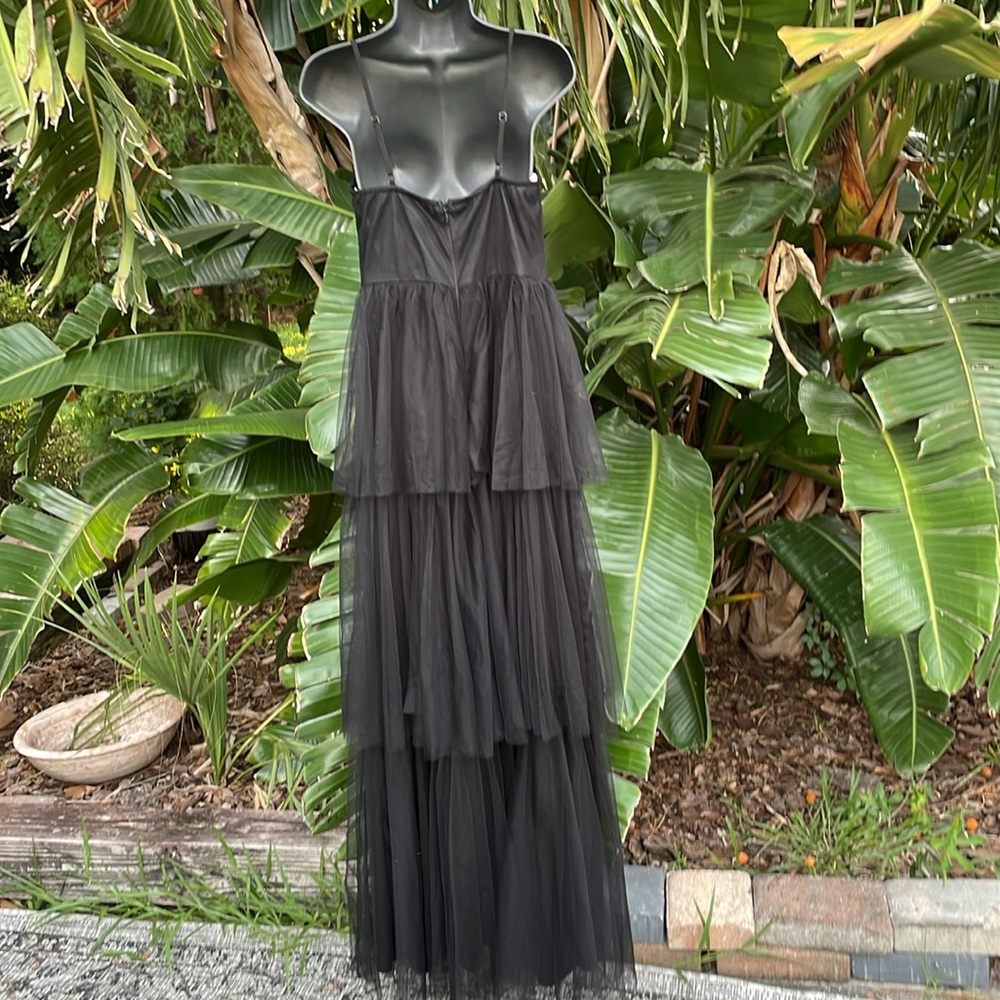 Lulu slip style corset, tiered ruffle gown - Picture 5 of 8